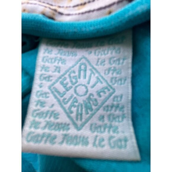 Legatte Jeans Dress size 6 short sleeves 39’ long made in Italy - Picture 3 of 9